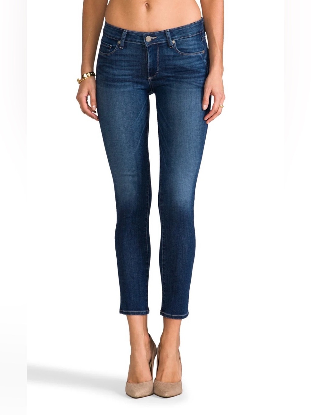 PAIGE Skyline Ankle Peg Stretchy Jeans